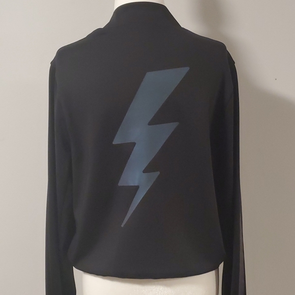 Ultracor Stealth Zip Front Bomber Jacket Black - Picture 1 of 12